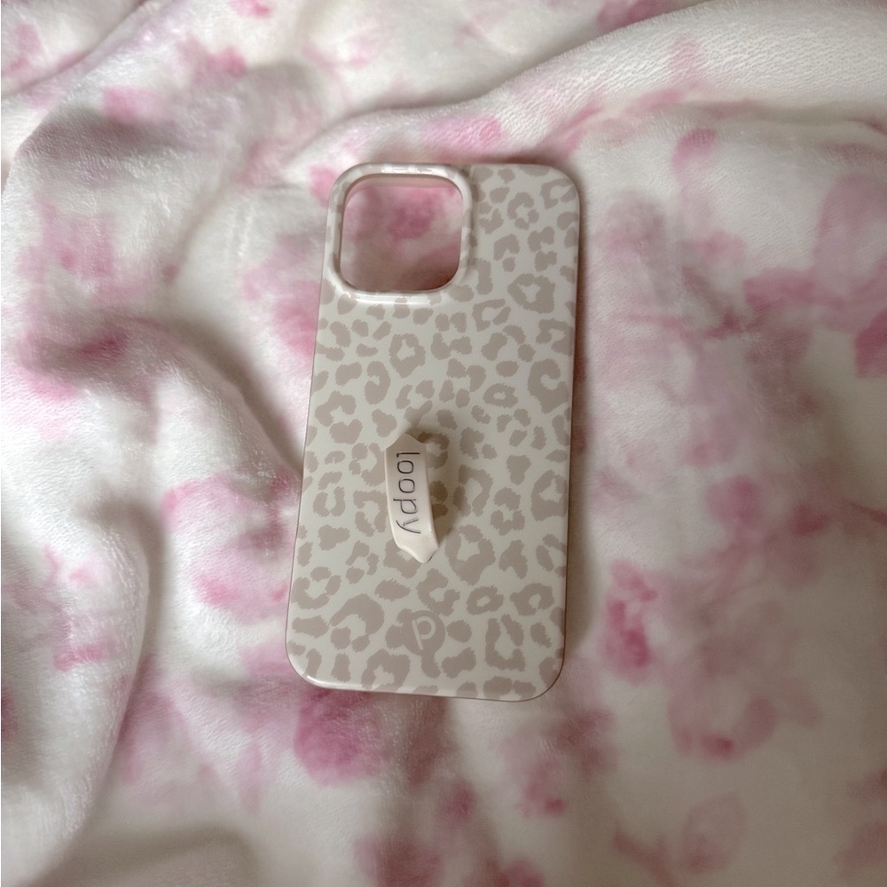 Loopy Case Leopard Print iPhone 16 Pro Max Case(6.9”) - Cream